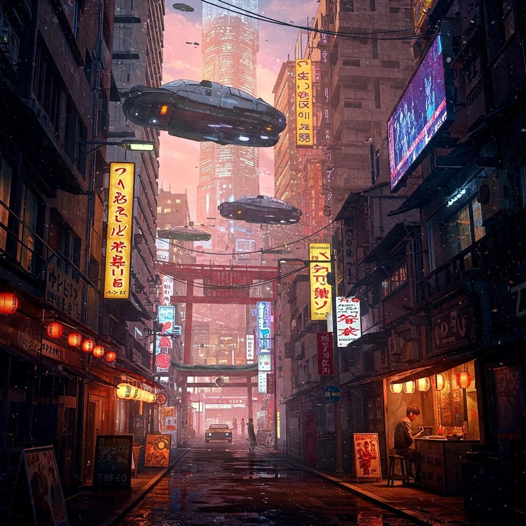 AI Generated Future Street