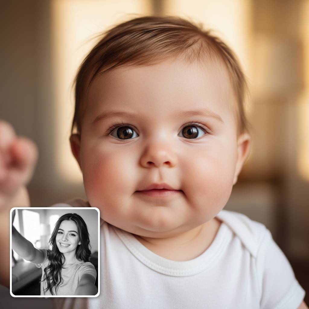 See Your Own Baby Self — AI Baby Filter example