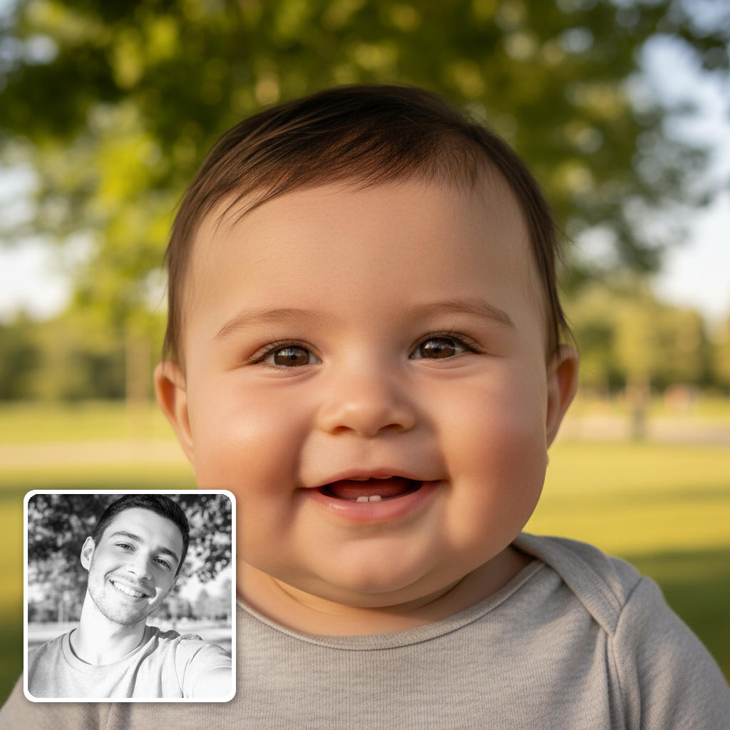 Baby-fy Friends & Celebrities — AI Baby Filter example